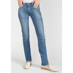 Jeans push-up regular, droit PULP, longueur 34 bleu en coton Ana