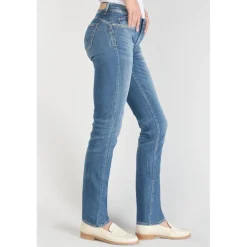 Jeans push-up regular, droit PULP, longueur 34 bleu en coton Ana