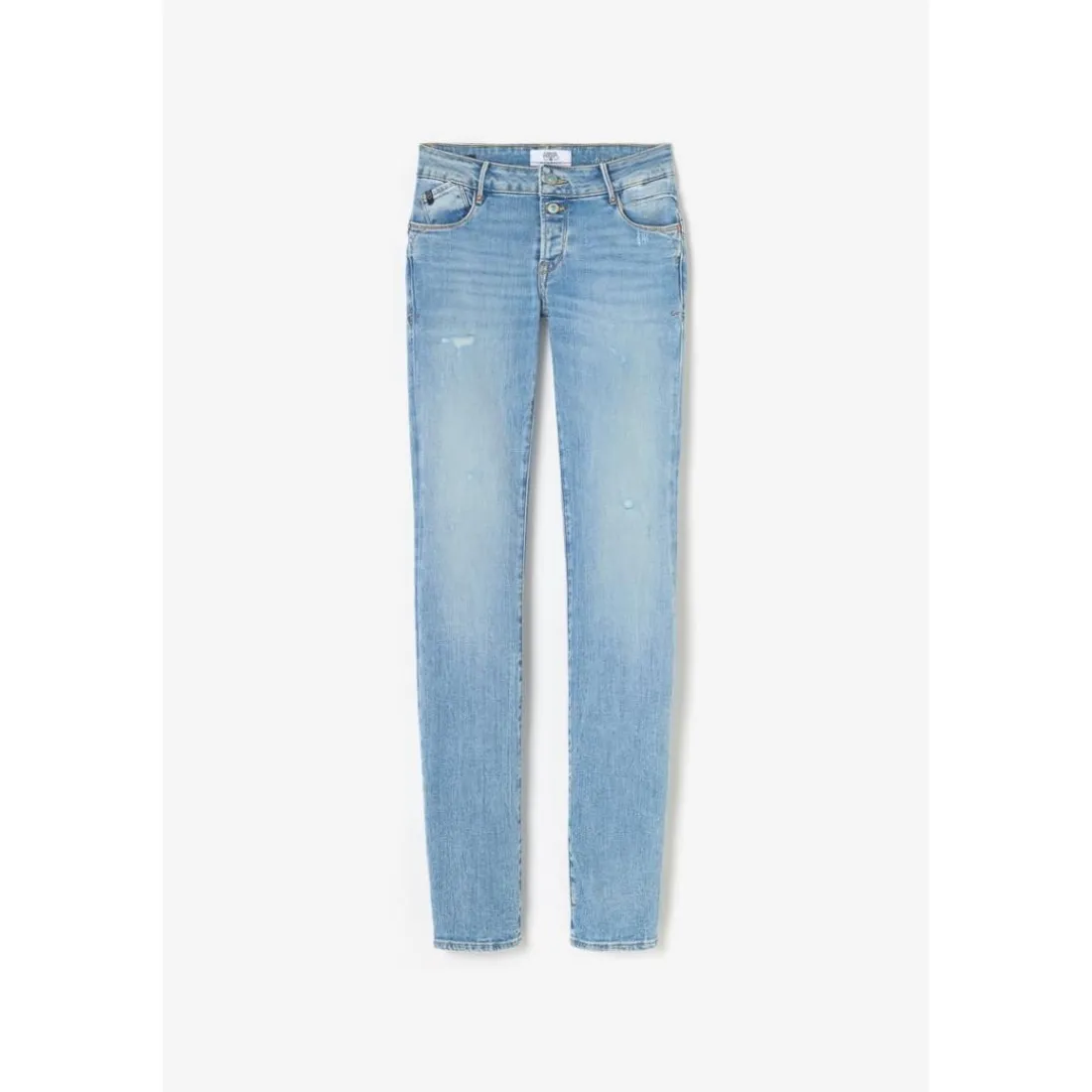 Jeans push-up slim PULP, longueur 34 bleu en coton Nia