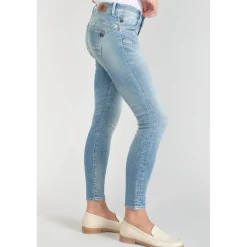 Jeans push-up slim PULP, 7/8ème bleu en coton Rhea
