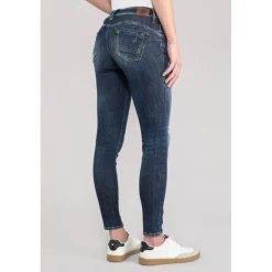 Jeans push-up slim PULP, 7/8ème bleu Gia en coton