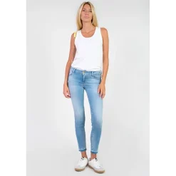 Jeans push-up slim PULP, 7/8ème bleu Jade