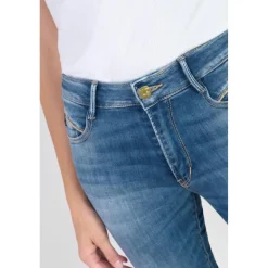 Jeans push-up slim taille haute PULP, 7/8ème bleu Tess