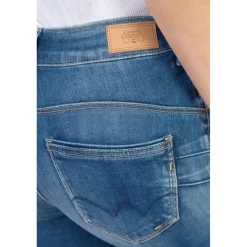 Jeans push-up slim taille haute PULP, 7/8ème bleu Tess