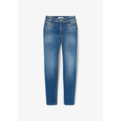 Jeans push-up slim taille haute PULP, 7/8ème bleu Tess