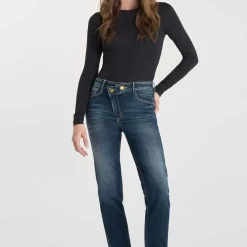 Jeans push-up slim taille haute PULP, 7/8ème bleu Trix