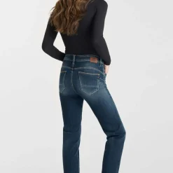 Jeans push-up slim taille haute PULP, 7/8ème bleu Trix