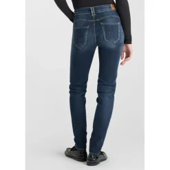 Jeans push-up slim taille haute PULP, longueur 34 bleu en coton Sam