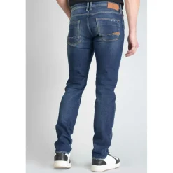 Jeans regular, droit 700/17, longueur 34 bleu en coton