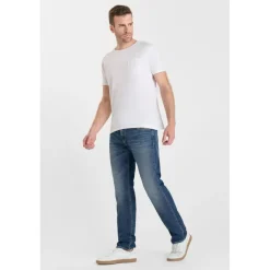Jeans regular, droit 800/12, longueur 34 bleu Seth