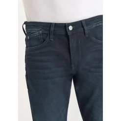 Jeans regular, droit 800/12, longueur 34 bleu en coton Xan