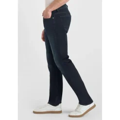 Jeans regular, droit 800/12, longueur 34 bleu en coton Xan