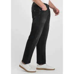Jeans regular, droit 800/60 loose , longueur 34 noir en coton Miles