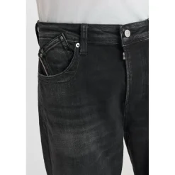 Jeans regular, droit 800/60 loose , longueur 34 noir en coton Miles