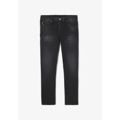 Jeans regular, droit 800/60 loose , longueur 34 noir en coton Miles