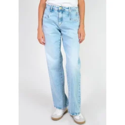 Jeans regular, droit 400/28 regular loose taille haute, longueur 34 bleu Fawn