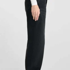 Jeans regular, droit 400/28 wide leg taille haute, longueur 34 noir Nora