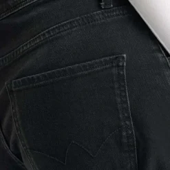 Jeans regular, droit 400/28 wide leg taille haute, longueur 34 noir Nora