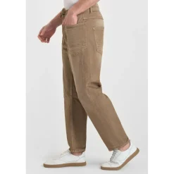 Jeans regular, droit HOBO, longueur 34 beige en coton Ari