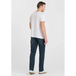 Jeans regular, droit jogg 800/12 regular , longueur 34 bleu en coton Gary
