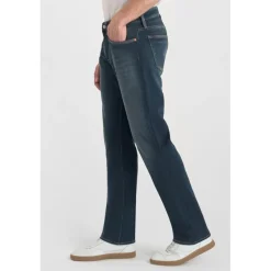 Jeans regular, droit jogg 800/12 regular , longueur 34 bleu en coton Gary