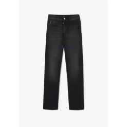 Jeans regular droit, longueur 34 noir Mattia en coton Tom