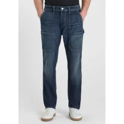 Jeans regular, droit loose, longueur 34 bleu Ben
