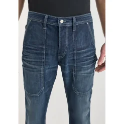 Jeans regular, droit loose, longueur 34 bleu Ben
