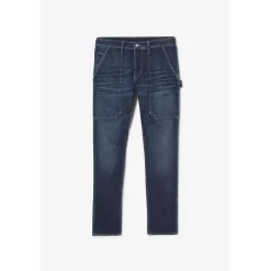 Jeans regular, droit loose, longueur 34 bleu Ben