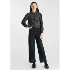 Jeans regular, droit REVERS, longueur 34 noir Ines