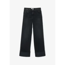 Jeans regular, droit REVERS, longueur 34 noir Ines