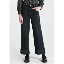 Jeans regular, droit REVERS, longueur 34 noir Ines