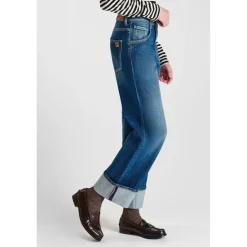 Jeans regular, droit REVERS, longueur 34 bleu Lina