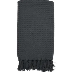 Jeté De Canapé Gaufre Gris Anthracite en coton