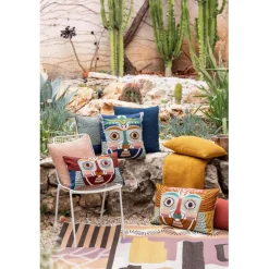 Jeté recyclé Maia Safran 260 x 260