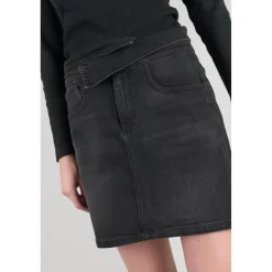 Jupe droite en jeans CALLAS noir