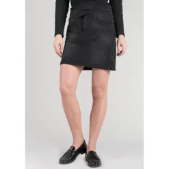 Jupe droite en jeans CALLAS noir