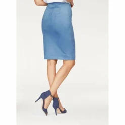 Jupe droite zip avant femme Bruno Banani - Bleue