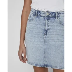 Jupe en denim bleu