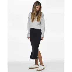 Jupe en maille Midi Knit Skirt noir Ida