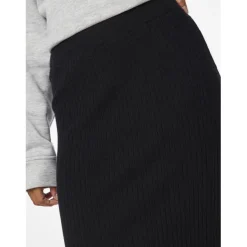 Jupe en maille Midi Knit Skirt noir Ida