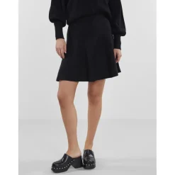 Jupe en maille noir Sloan