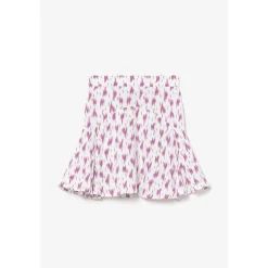 Jupe fille, evasée, patineuse MARLIGI rose en viscose