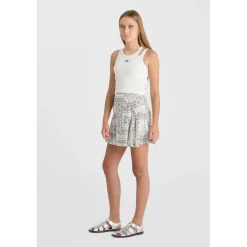 Jupe fille evasée, patineuse KASHIGI blanc en viscose Meg