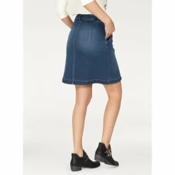 Jupe jean brodée femme Tom Tailor - Multicolore