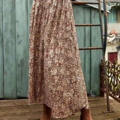 Jupe JOAN beige en viscose