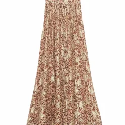 Jupe JOAN beige en viscose