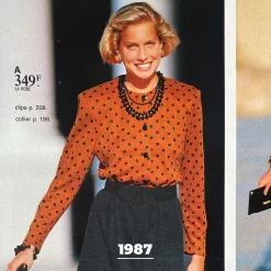 Jupe longue Amy orange en viscose