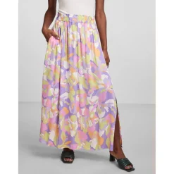 Jupe longue violet en viscose