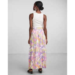 Jupe longue violet en viscose